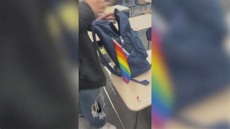 Southern California student protests school flag ban by handing out hundreds of Pride flags